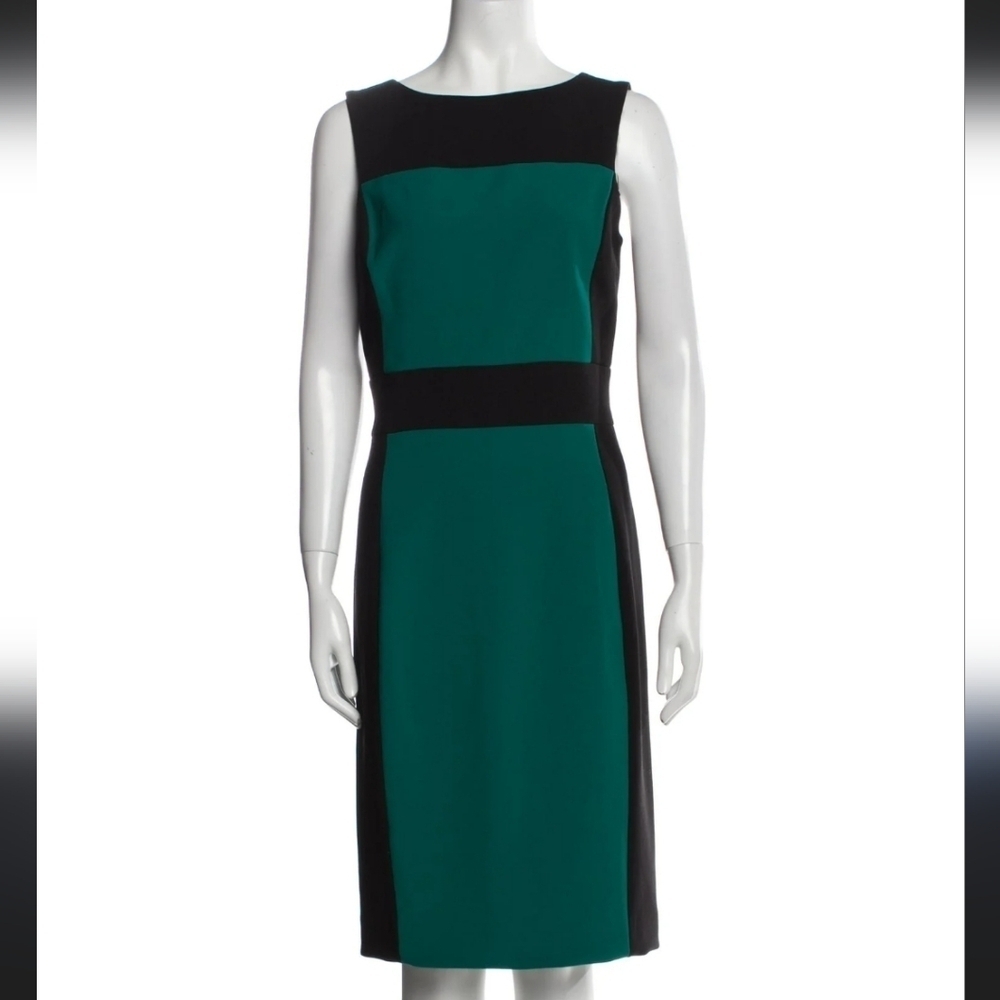 NWT Badgely Mischka Bateau Neckline Knee-Length Dress Sz8